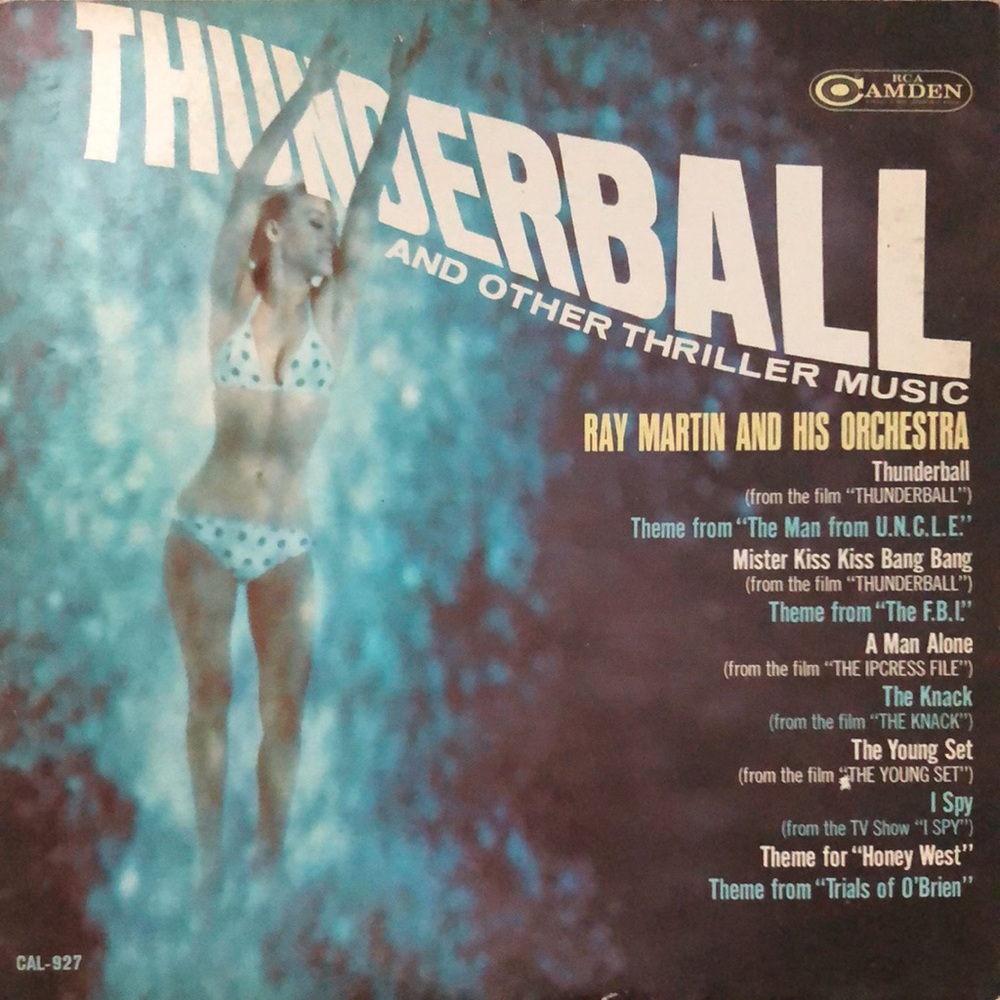 Ray Martin Music Soundtrack From Thunderball And Other Thrillers Vinyl Lp '65